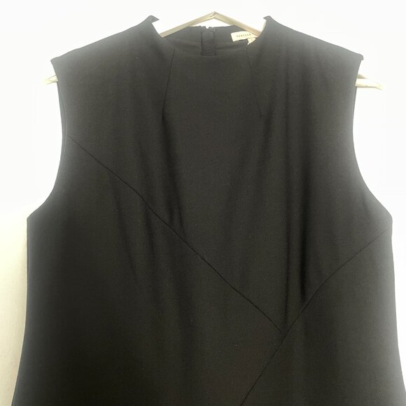 Rebecca Taylor Black Sleeveless Gab Dress Size 4 Office Little Black Dress LBD - Picture 3 of 10